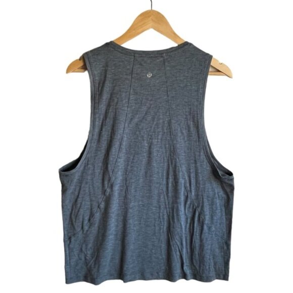Lululemon Box It Out Tank Size 10 Heathered Blue Gray - Picture 4 of 6
